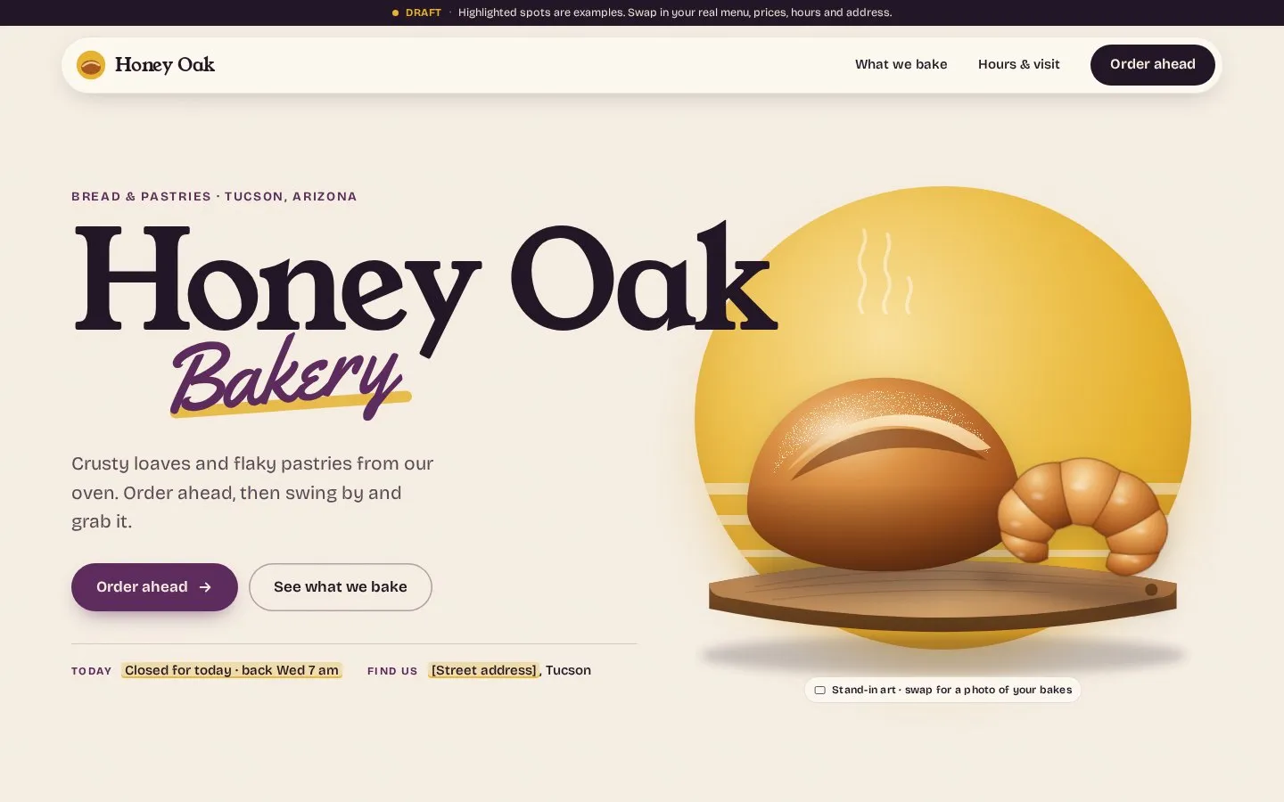 Honey Oak Bakery built with the kit