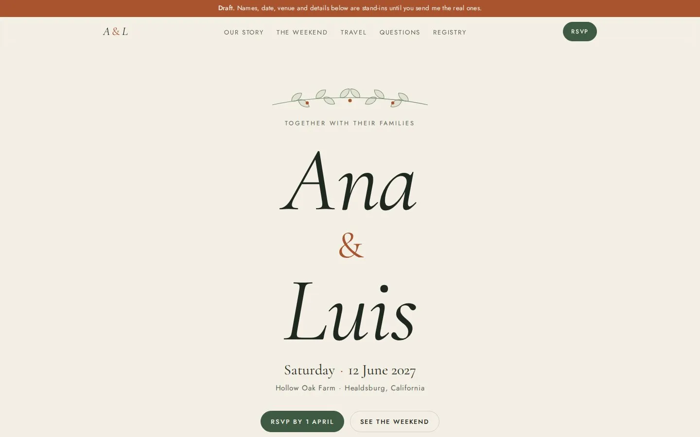 Ana & Luis built by plain Claude without the kit