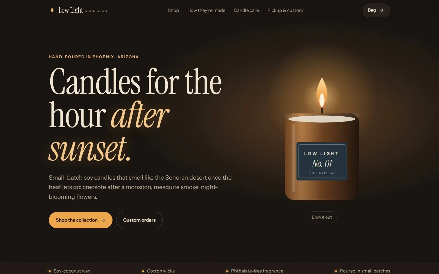 Candle shop built without the kit